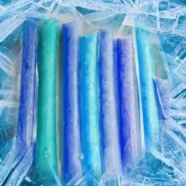 Icey blue freezies.