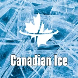 Cracked ice background with words "canadian ice".