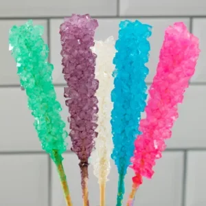Colourful rock candy.