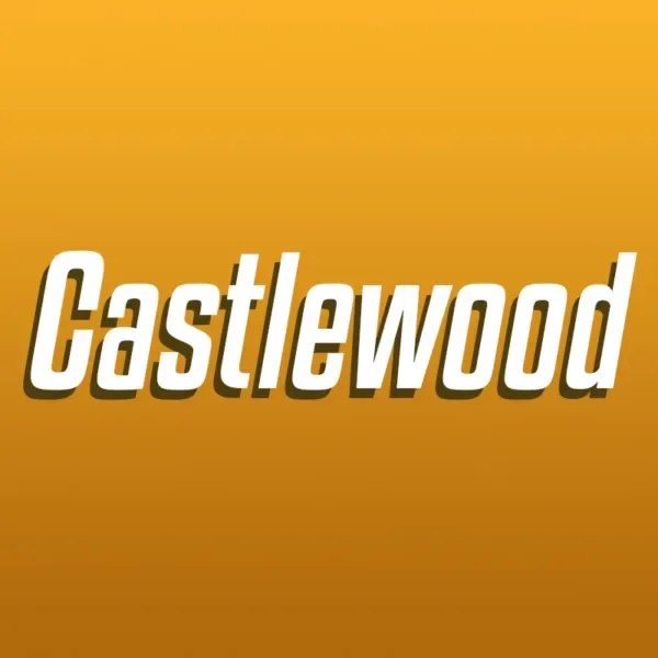 Castlewood over coloured background
