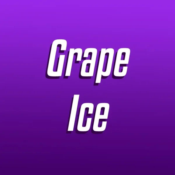 grape ice over purple background