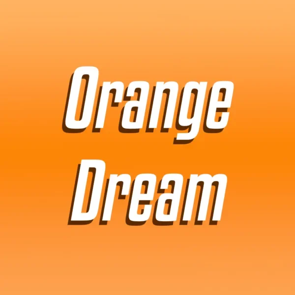 Orange Dream with orange background