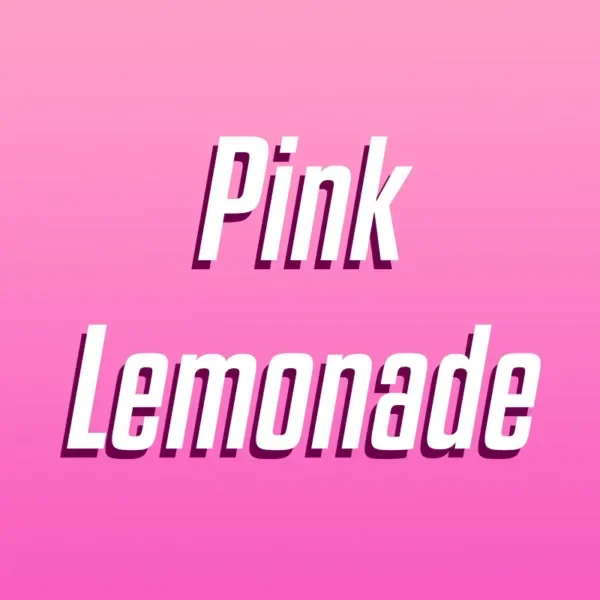 Pink Lemonade over pink background