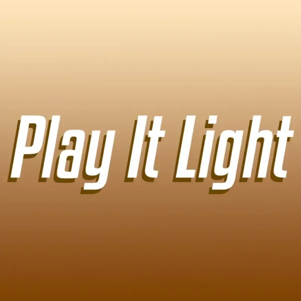 Play it light over brown background