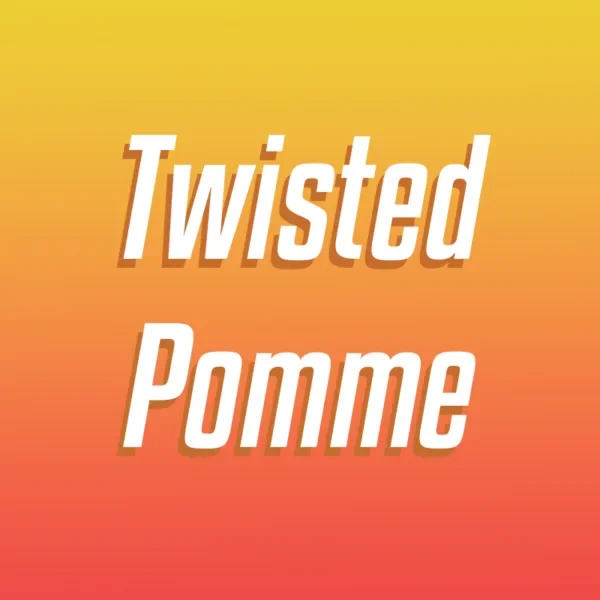 Twistwed Pomme Over coloured Background