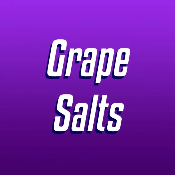 Grape salts over purple background