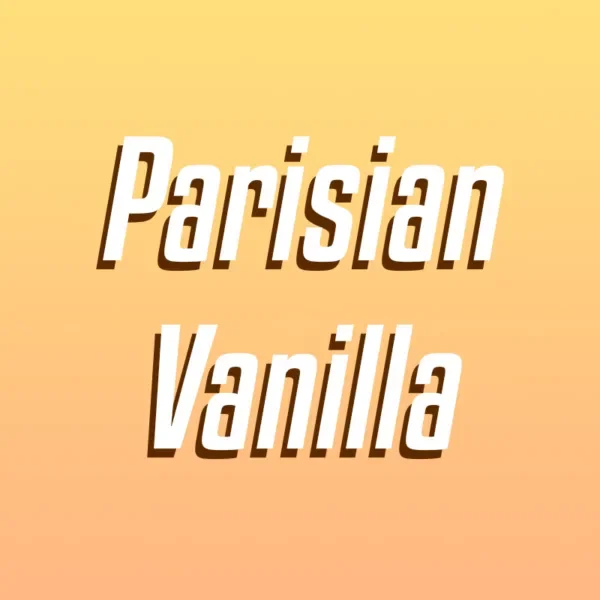 Parisian Vanilla over creamy background