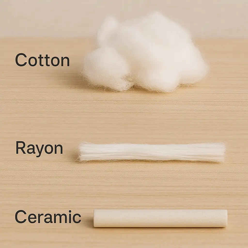 wicking materials in vaping